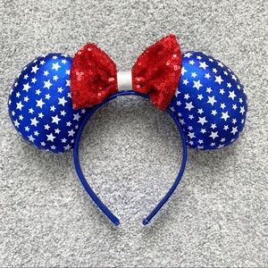 Disney Mickey Mouse red white and blue ears